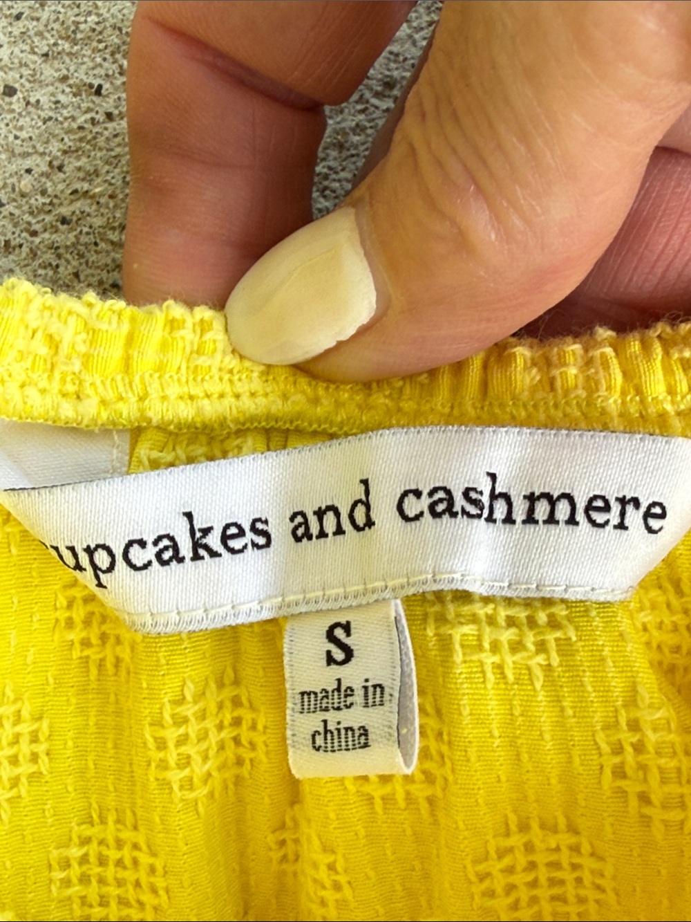 Cupcakes And Cashmere Lulu Yellow Ruffle Off the Shoulder Dress.Size Small - Picture 3 of 14